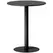 HOMCOM Dining Table, Round Kitchen Table with Steel Base for Living Room, Dining Room, 60 x 60 x 72cm, Black - 1