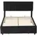 HOMCOM Double Ottoman Bed Frame, with Front Drawer - Black - 1