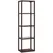 HOMCOM Four-Shelf Floor Lamp - Dark Brown - 1