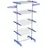HOMCOM Four-Shelf Collapsing Clothes Horse, With Side Arms and Wheels - Blue - 1