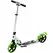 HOMCOM Folding Kick Scooter, Adjustable Ride On Scooter with 200mm Big Wheels and Double Shock Absorption, Urban Scooter for 14+ Teens Adult, Green - 1