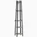 HOMCOM Industrial-Style Four Shelf Coat Stand - Grey/Black - 1