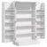 HOMCOM Kitchen Cupboard 6-tier Door Racks Freestanding Multi-Storage with Adjustable Shelves, White - 1
