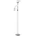 HOMCOM LED Floor Lamp for Living Room, 180cm Tall Standing Lamp, Mother and Child Uplighter with Adjustable Gooseneck, 3000K/4500K/6500K Colour Temperatures, Silver Tone - 1