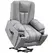 HOMCOM Leathaire Eight Massage Point Armchair, with Reclining Back - Charcoal Grey - 1