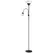 HOMCOM LED Floor Lamp for Living Room, 180cm Tall Standing Lamp, Mother and Child Uplighter with Adjustable Gooseneck, Black - 1