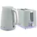 HOMCOM Modern Kettle and Toaster Set - Grey - 1