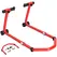 HOMCOM Motorcycle Stand, Front/Rear Paddock Stand, with 390 kg Weight Capacity, Red - 1