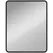 HOMCOM Rectangular Wall Mirror with HD Glass - Black - 1