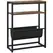 HOMCOM Narrow Side Table, End Table with 3-Tier Storage, V-Shaped Magazine Holder for Living Room, Bedroom, 43 x 18 x 56 cm, Ru - 1
