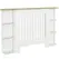 HOMCOM Radiator Cover with Open Storage Shelves, Vertical Slatted Cabinet Shelf Heater Cover for Living Room, Hallway, Medium, White (H: 83 / W: 124 / D: 19 cm) - 1