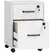 HOMCOM Rolling File Cabinet with 2 Drawers, Mobile Filing Cabinet with Hanging File Folder for Letter Sized Documents, White - 1