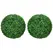 HOMCOM Set of Two Artificial Boxwood Balls Plants - Green - 1