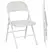 HOMCOM Set of Two Cushioned Folding Chairs - White - 1