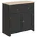 HOMCOM Sideboard Storage Cabinet, Modern Kitchen Cupboard with Adjustable Shelf, Drawer and Double Doors, Black - 1