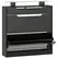 HOMCOM Shoe Storage Cabinet with Slide Out Drawer, 2 Flip Doors, Tempered Glass Top - Black - 1