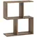 HOMCOM Side Table, Narrow End Table with Storage Shelves, S-Shaped, 3-Tier, 50W x 19.5D x 58H cm, Oak - 1
