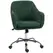 HOMCOM Snow Flannel Office Chair - Dark Green - 1