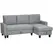HOMCOM Three-Seater Storage Sofa Bed - Grey - 1