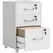 HOMCOM Three Drawer Wood-Effect Filing Cabinet - White - 1