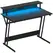 HOMCOM Two-Level LED Gaming Desk - Black - 1