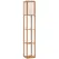 HOMCOM Three-Shelf Standing Lamp - Natural - 1
