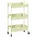 HOMCOM Three-Tier Steel Storage Trolley - Green - 1