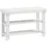 HOMCOM Two Shelf Bamboo Shoe Storage Bench - White - 1