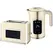 HOMCOM Touch Screen Kettle and Toaster Set - Cream - 1
