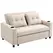HOMCOM Two-Seater Pull-Out Sofa Bed - Beige - 1