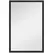 HOMCOM Wall Bathroom Mirror, 60 x 40 cm Wall-Mounted Mirror for Living Room, Bedroom, Hallway, Black - 1