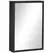 kleankin Bathroom Cabinet with Mirror, Wall Mounted Bathroom Mirror Cabinet with Storage Shelves, 40 x 12 x 60 cm, Black - 1