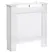 HOMCOM Wooden Radiator Cover Heating Cabinet Modern Home Furniture Grill Style  White Painted (Small) - 1