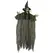 Outsunny 170 cm Life Size Hanging Halloween Animated Witch with Glowing LED Eyes, Spooky Witch Scary Halloween Decorations, Battery Operated, Indoor Party Props - 1