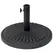 Outsunny 14kg Round Cement Parasol Base Umbrella Weight Stand Holder Fits Φ35mm,Φ38mm,Φ48mm Pole for Patio Outdoor Garden - Black - 1