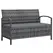 Outsunny 125L Storage Garden Bench, with Cushion - Grey - 1