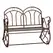 Outdoor Iron Rocking Chair-Bronze Red - 1