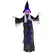 Outsunny 183 cm Life Size Halloween Animated Hanging Witch with Glowing LED Eyes & Body, Spooky Witch Scary Halloween Decorations, Battery Operated, Indoor Party Props - 1