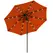 Outsunny 2.7m Outdoor Patio Garden Umbrella Parasol with Tilt Crank and 24 LEDs Lights, Orange - 1