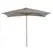 Outsunny 2 x 3m Wooden Garden Parasol Umbrella Outdoor Sun Shade Canopy, Table Market Umbrella with Vent, 38 mm Pole, Rope Pulley Mechanism, Light Grey - 1