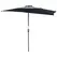 Outsunny 2.7m Garden Half Parasol, Outdoor Balcony Umbrella with 5 Steel Ribs, Patio Sun Shade, Grey - 1