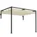 Outsunny 2 x 3(m) Lean To Steel Pergola, with Moving Fabric Canopy - Khaki - 1
