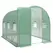 Outsunny 2 x 3 m Walk-in Polytunnel Greenhouse with Hinged Door and 6 Roll Up Mesh Windows, Garden Tunnel Warm House Tent, Green - 1
