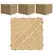 Outsunny 27 Pcs Wooden Interlocking Decking Tiles, 30 x 30 cm Anti-slip Outdoor Flooring Tiles, 0.81㎡ per Pack, All Weather Use for Patio, Balcony, Terrace, Hot Tub, Yellow - 1