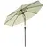 Outsunny 3(m) Tilting Parasol Garden Umbrellas, Outdoor Sun Shade with 8 Ribs, Tilt and Crank Handle for Balcony, Bench, Garden, Beige - 1
