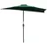 Outsunny 3(m) Half Parasol, Semi Round Umbrella with Metal Frame, Crank Handle for Balcony, Garden, Green - 1