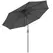 Outsunny 3(m) Tilting Parasol Garden Umbrellas, Outdoor Sun Shade with 8 Ribs, Tilt and Crank Handle for Balcony, Bench, Garden, Dark Grey - 1