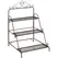 Outsunny 3 Tier Stair Style Metal Plant Stand, Flower Pot Holder Display Shelf, Storage Organizer Rack for Indoor Outdoor Patio Balcony Yard - 1