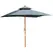 Outsunny 3 x 3 metre Patio Parasol Garden Umbrellas Sunshade Outdoor Wooden Parasol Canopy Double Tier, Dark Grey, BASE NOT INCLUDED - 1