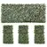 Outsunny 4 Pieces Expanding Trellis Fence, 2m x 1m Decorative Trellis with Artificial Leaves Garden Telescopic Hedge Privacy Screen Greenery Walls for Garden Balcony Home Decor - 1